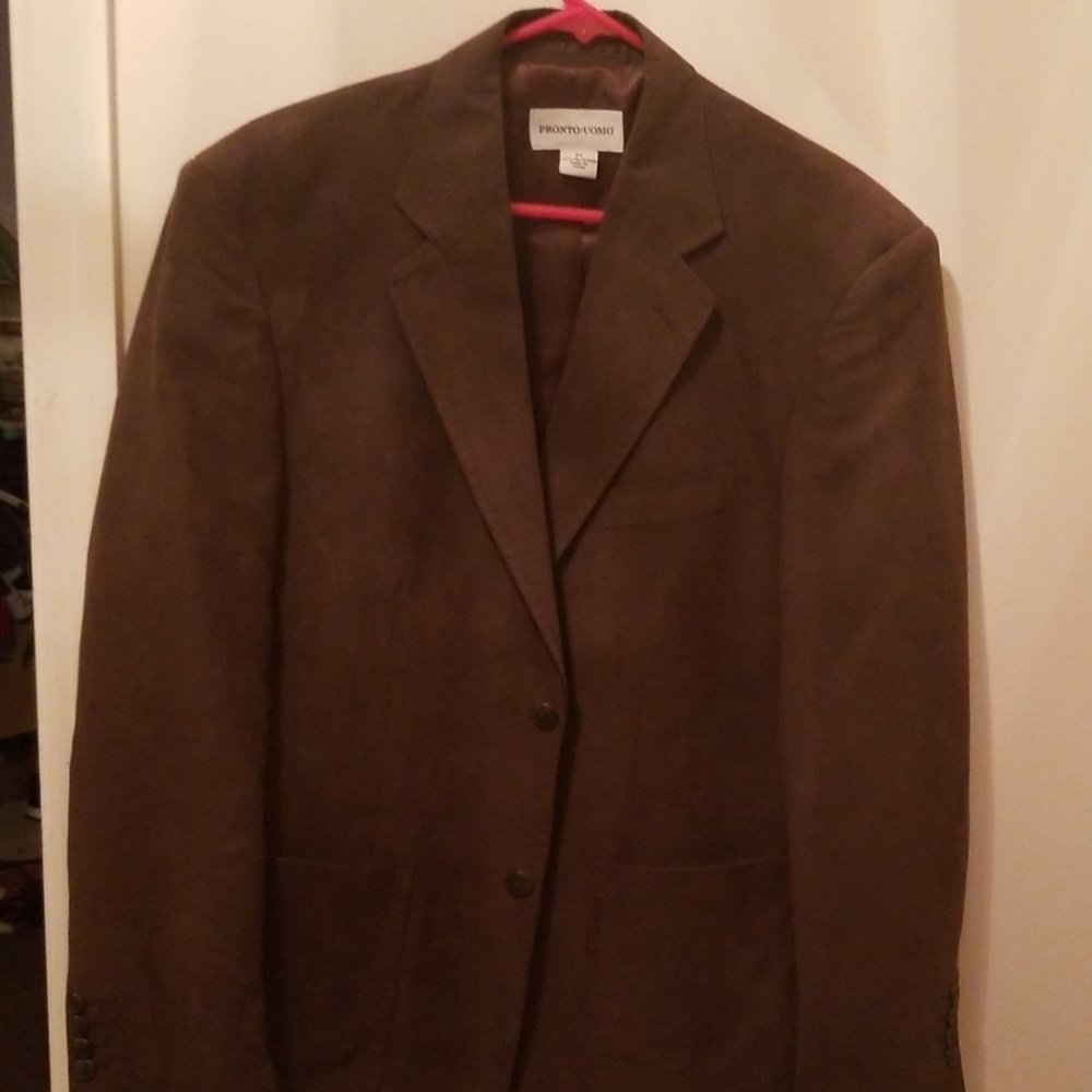Pronto Uomo Faux Suede Jacket/Sportscoat